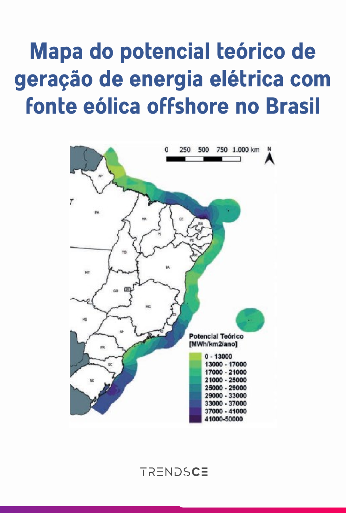 potencial de geração de energia eólica offshore no Brasil